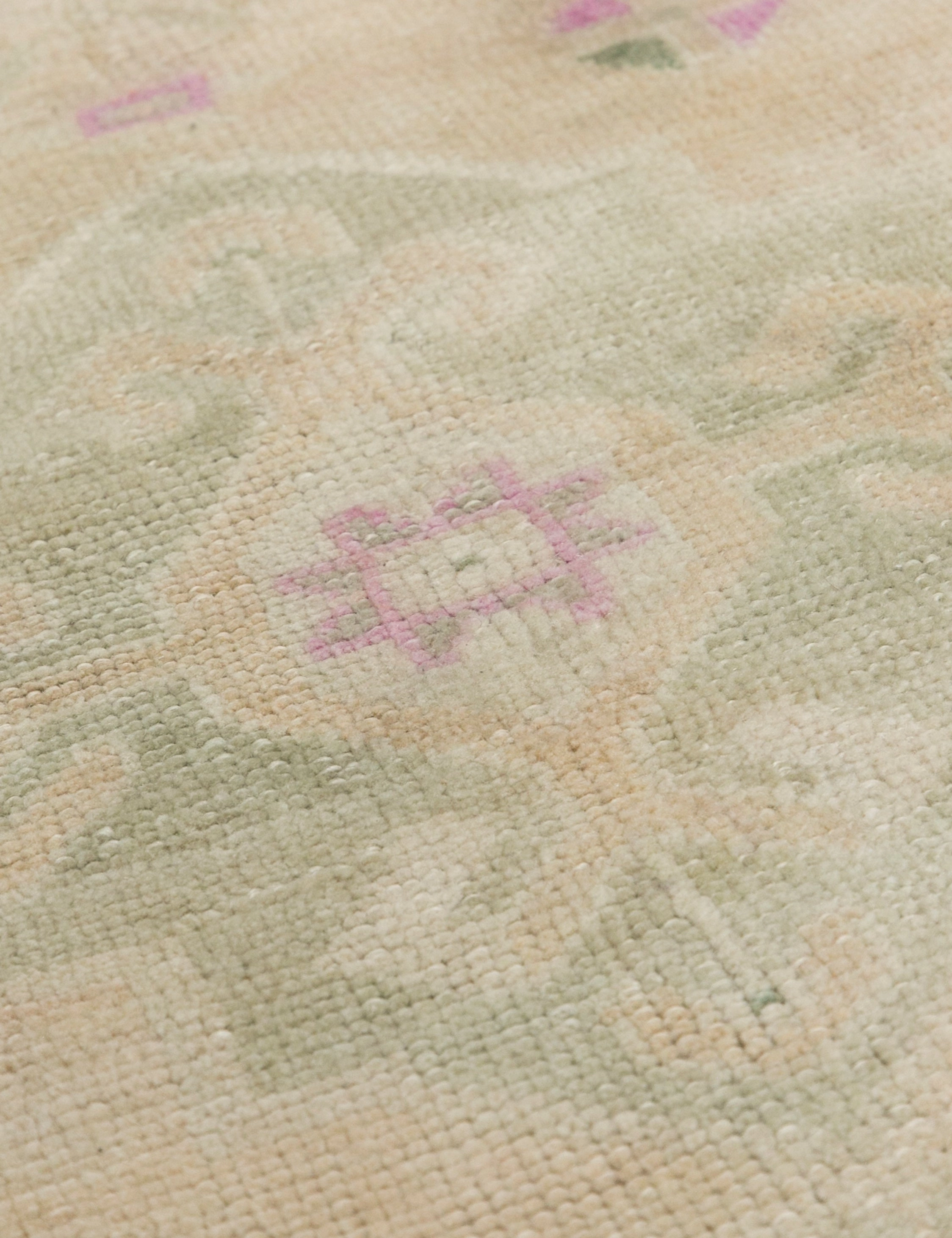 Vintage Turkish Hand-Knotted Wool Mini Rug No. 296, 1'9" x 3'