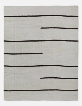 Vintage Turkish Hand-Knotted Wool Rug No. 205, 10'2" x 13'4" trendy fashion rug