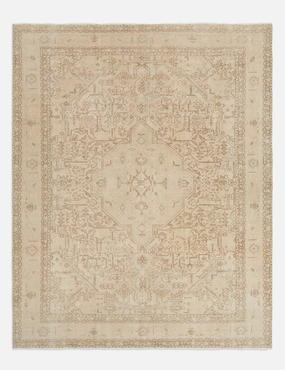 Vintage Turkish Hand-Knotted Wool Rug No. 265, 9'6" x 12'4" trendy fashion rug