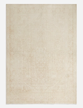 Vintage Turkish Hand-Knotted Wool Rug No. 266, 9'2" x 12'8" trendy fashion rug