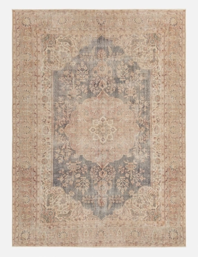 Vintage Turkish Hand-Knotted Wool Rug No. 276, 7'9" x 10'6" trendy fashion rug