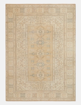 Vintage Turkish Hand-Knotted Wool Rug No. 283, 10'7" x 15'2" trendy fashion rug