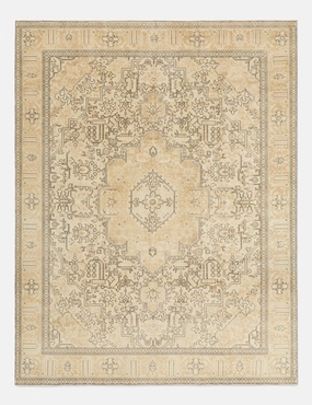 Vintage Turkish Hand-Knotted Wool Rug No. 285, 9'8" x 12'6" trendy fashion rug