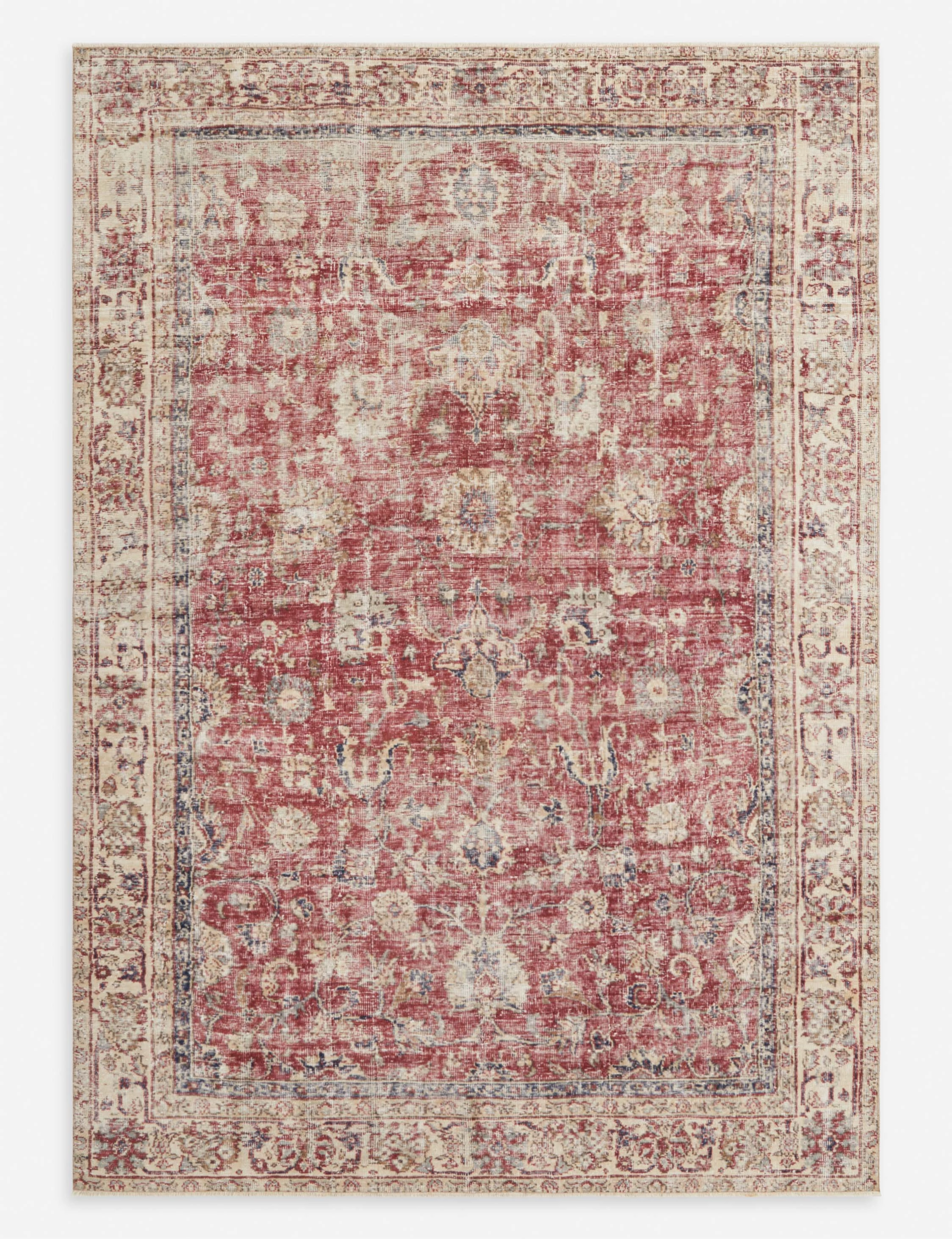 Vintage Turkish Hand-Knotted Wool Rug No. 291, 5'6" x 8'6" trendy fashion rug