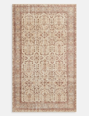 Vintage Turkish Hand-Knotted Wool Rug No. 295, 5'4" x 8'12" trendy fashion rug