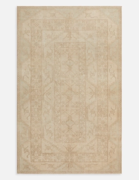 Vintage Turkish Hand-Knotted Wool Rug No. 298, 6'2" x 10' trendy fashion rug