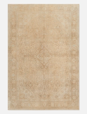 Vintage Turkish Hand-Knotted Wool Rug No. 315, 6'5" x 9'4" trendy fashion rug
