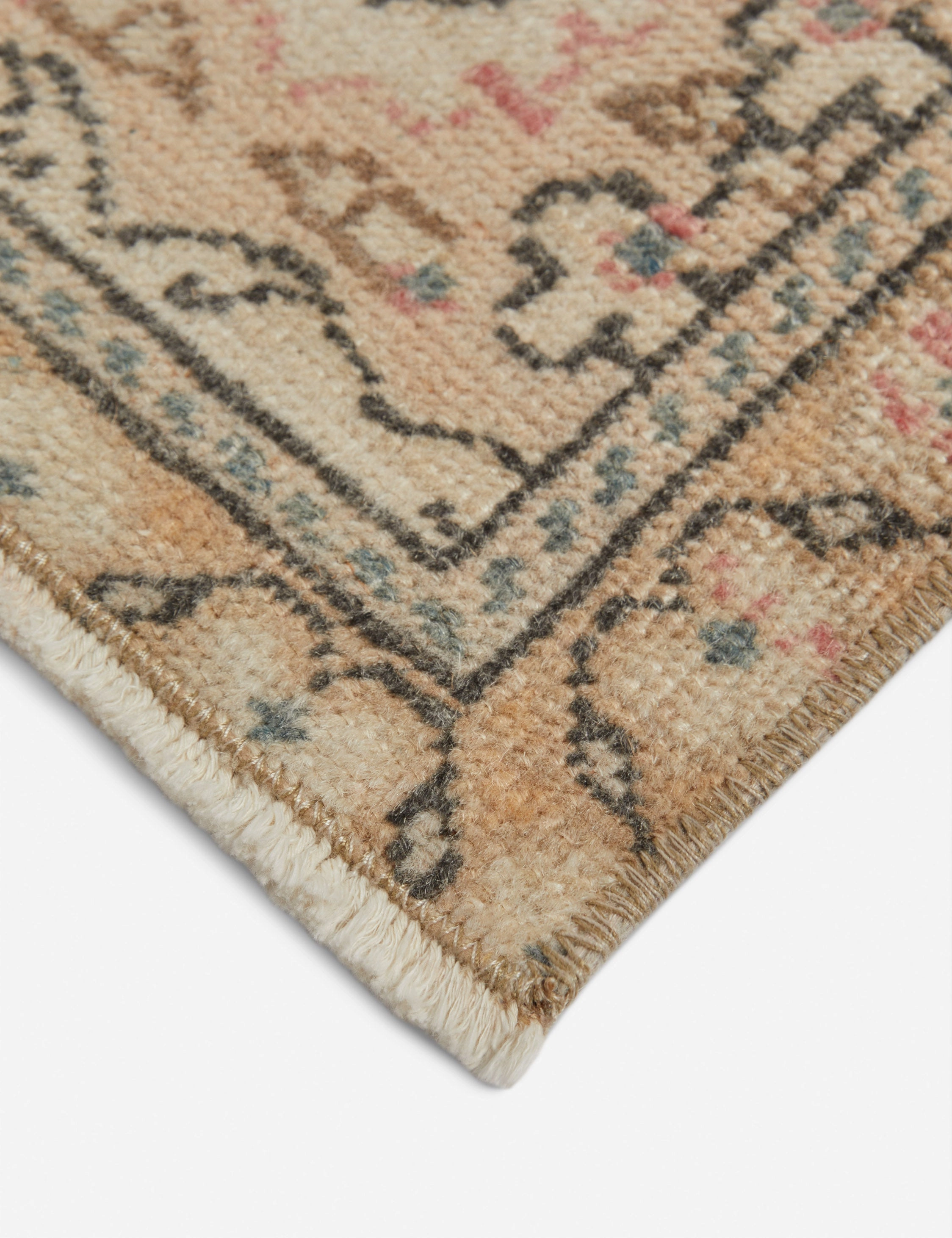 Vintage Turkish Hand-Knotted Wool Rug No. 322, 6'4" x 10'4"