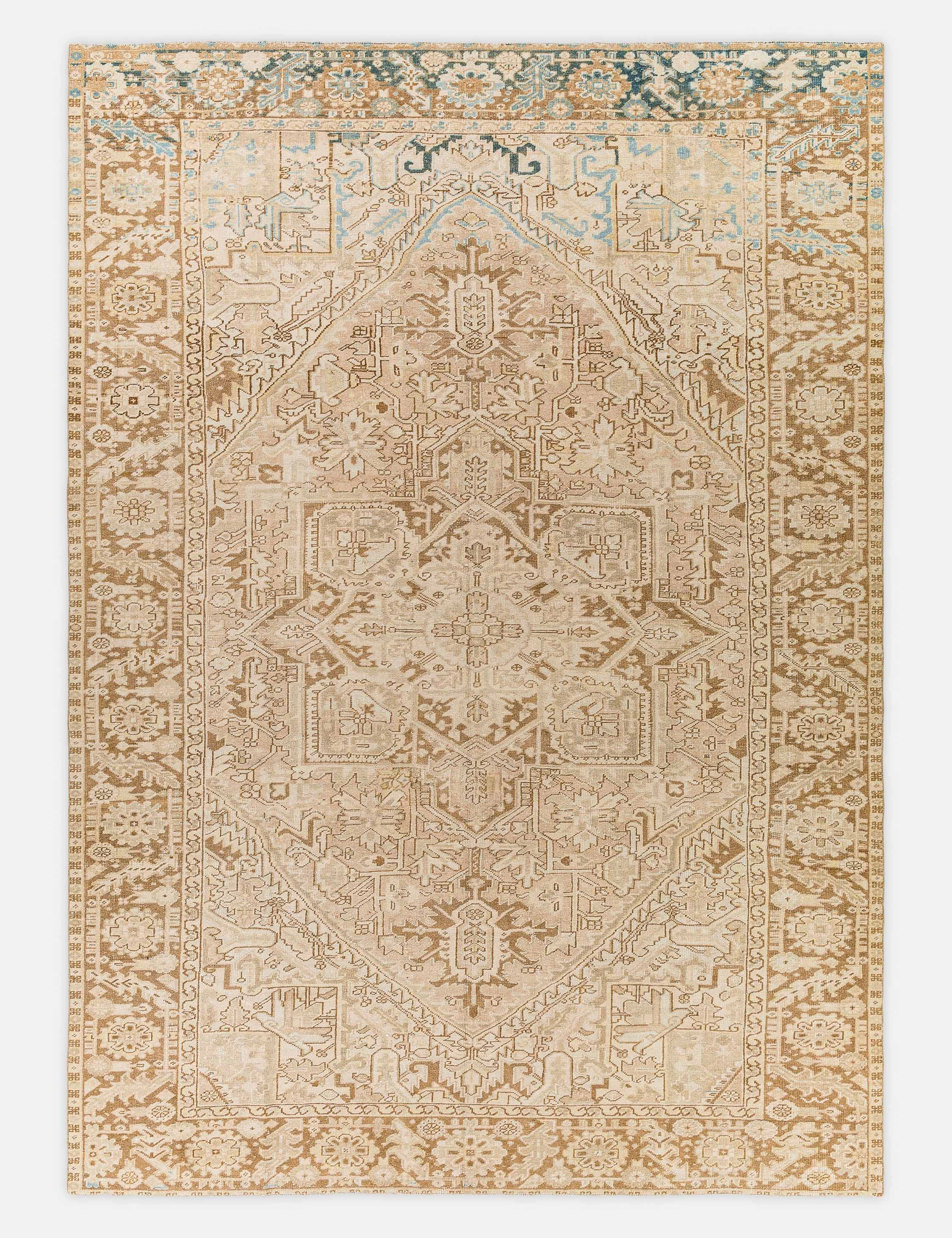 Vintage Turkish Hand-Knotted Wool Rug No. 348, 8' 4" x 11' 7" trendy fashion rug