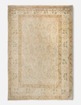 Vintage Turkish Hand-Knotted Wool Rug No. 371, 5'1" x 7'5" trendy fashion rug