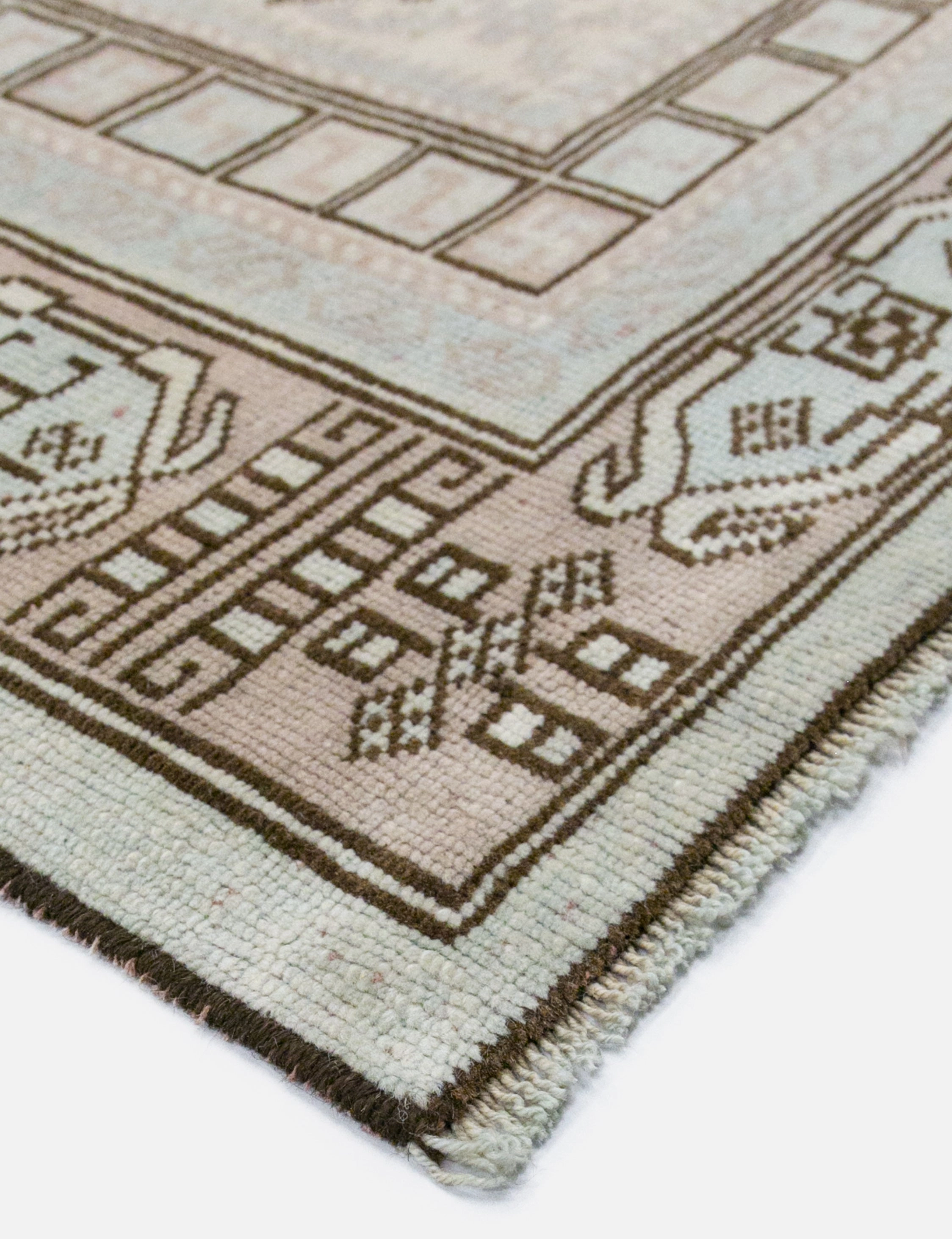 Vintage Turkish Hand-Knotted Wool Rug No. 372, 5'11" x 8'9"