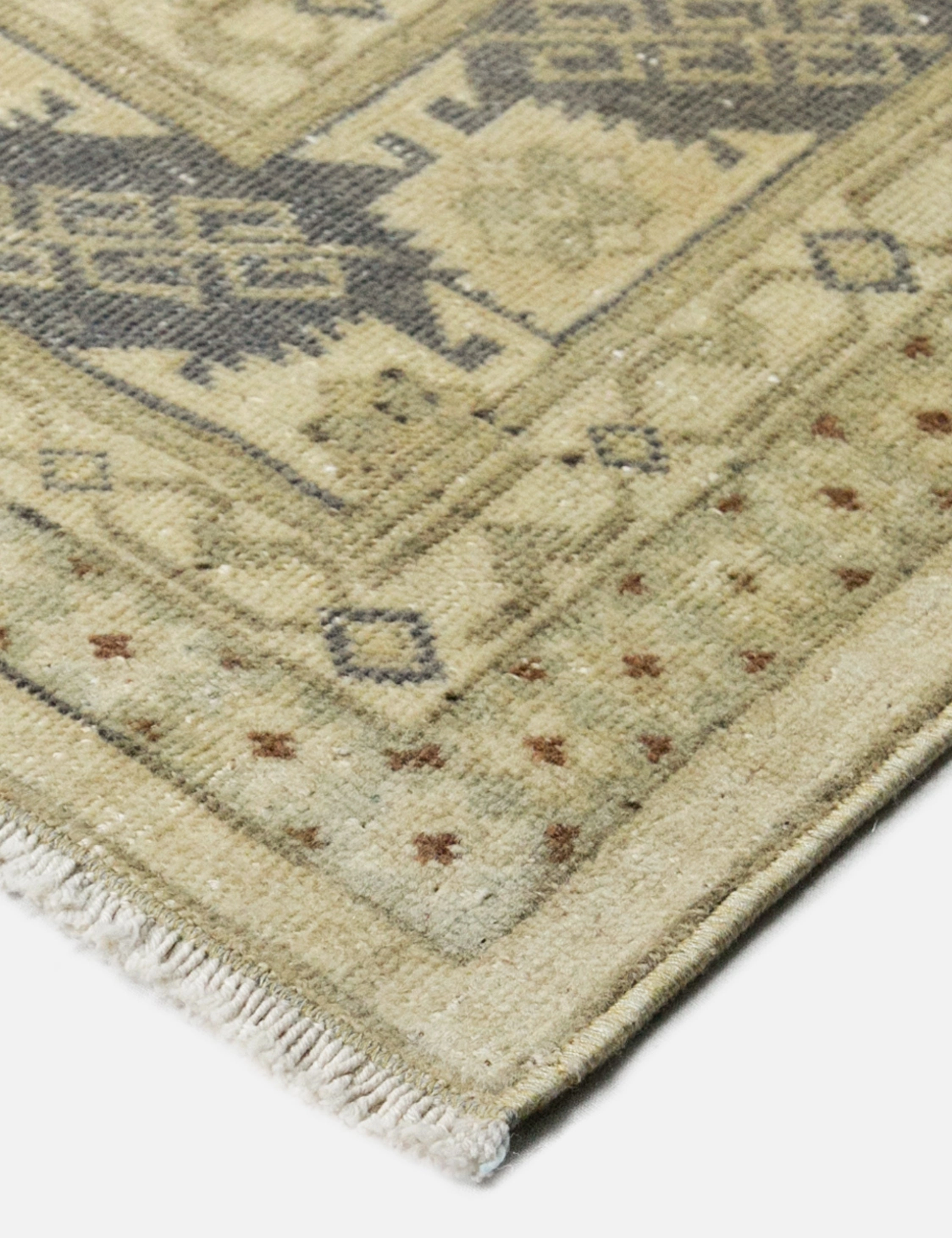 Vintage Turkish Hand-Knotted Wool Rug No. 382, 6'5" x 9'5"