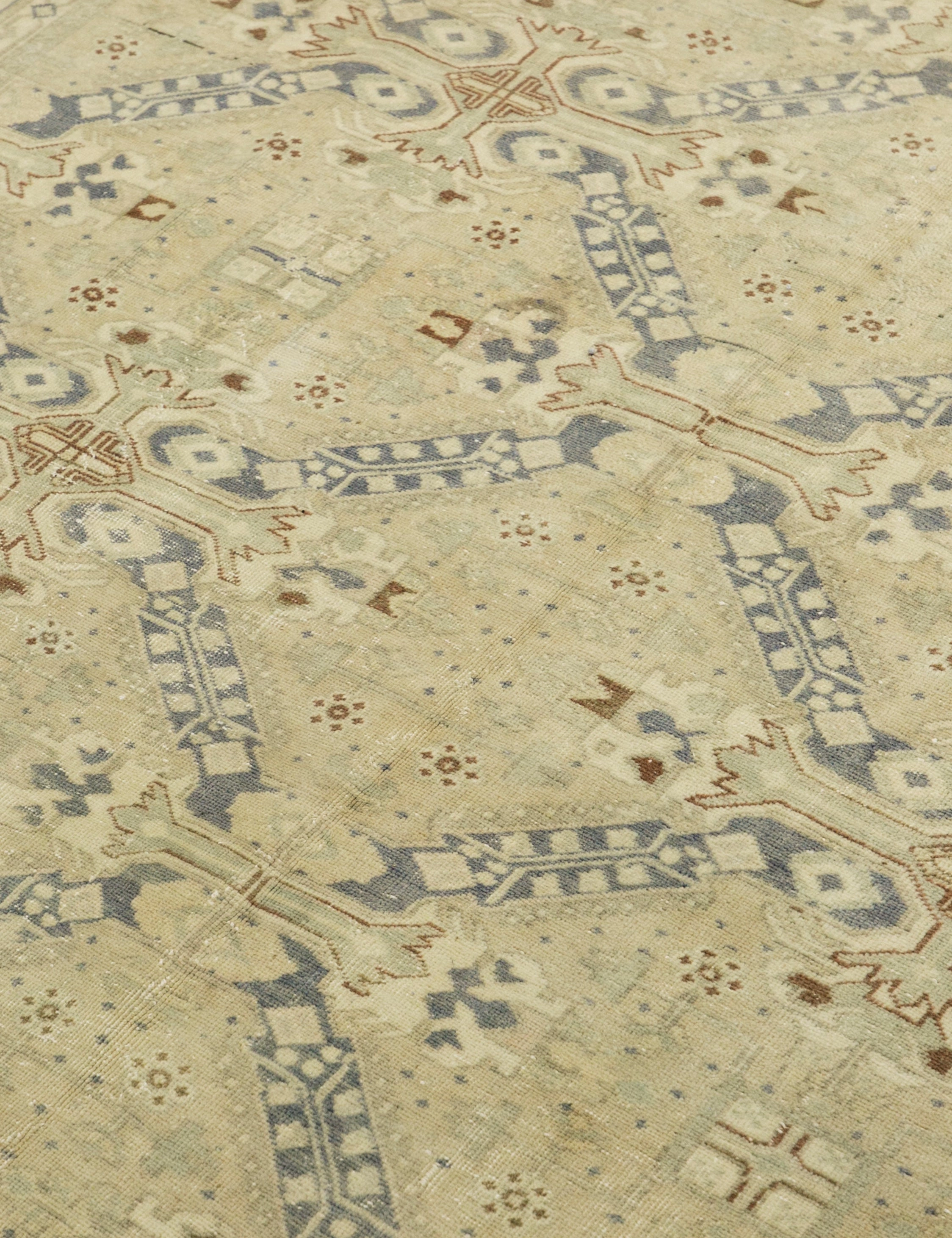 Vintage Turkish Hand-Knotted Wool Rug No. 382, 6'5" x 9'5"