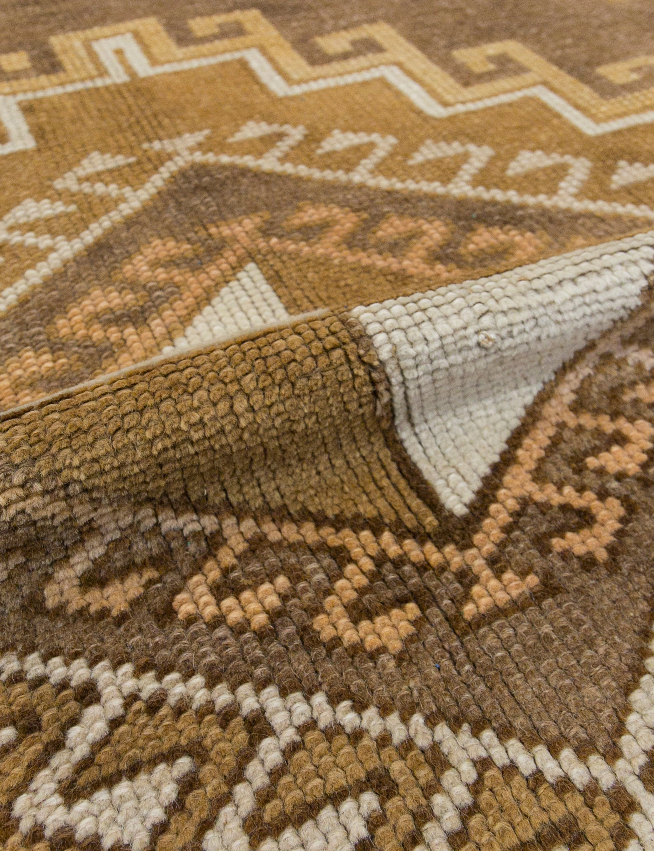 Vintage Turkish Hand-Knotted Wool Rug No. 385, 7' x 10'10"