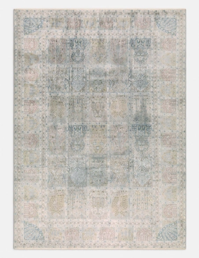 Vintage Turkish Hand-Knotted Wool Rug No. 411, 7'10" x 11' trendy fashion rug