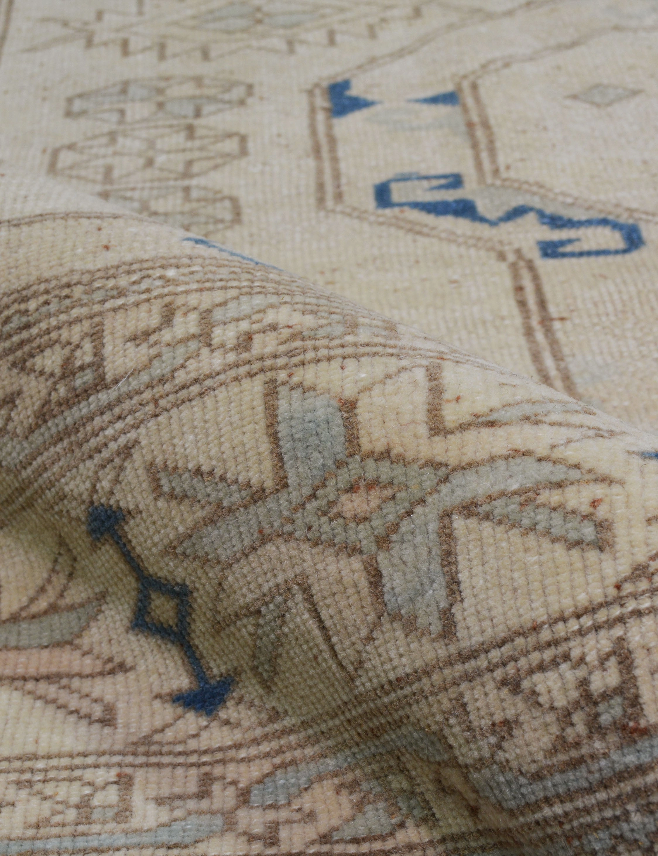 Vintage Turkish Hand-Knotted Wool Rug No. 413, 7'9" x 9'3
