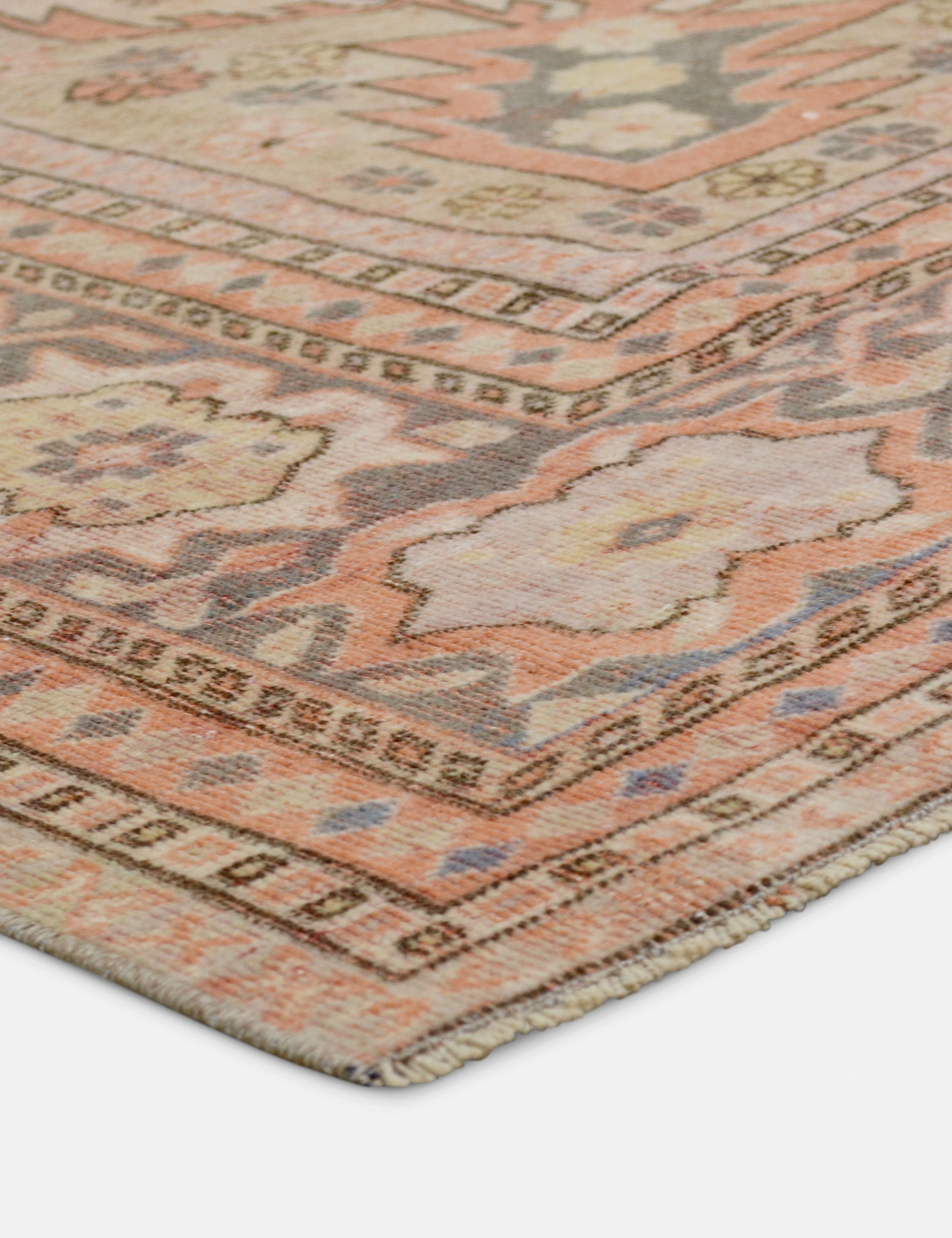 Vintage Turkish Hand-Knotted Wool Rug No. 414, 7' x 10'6"