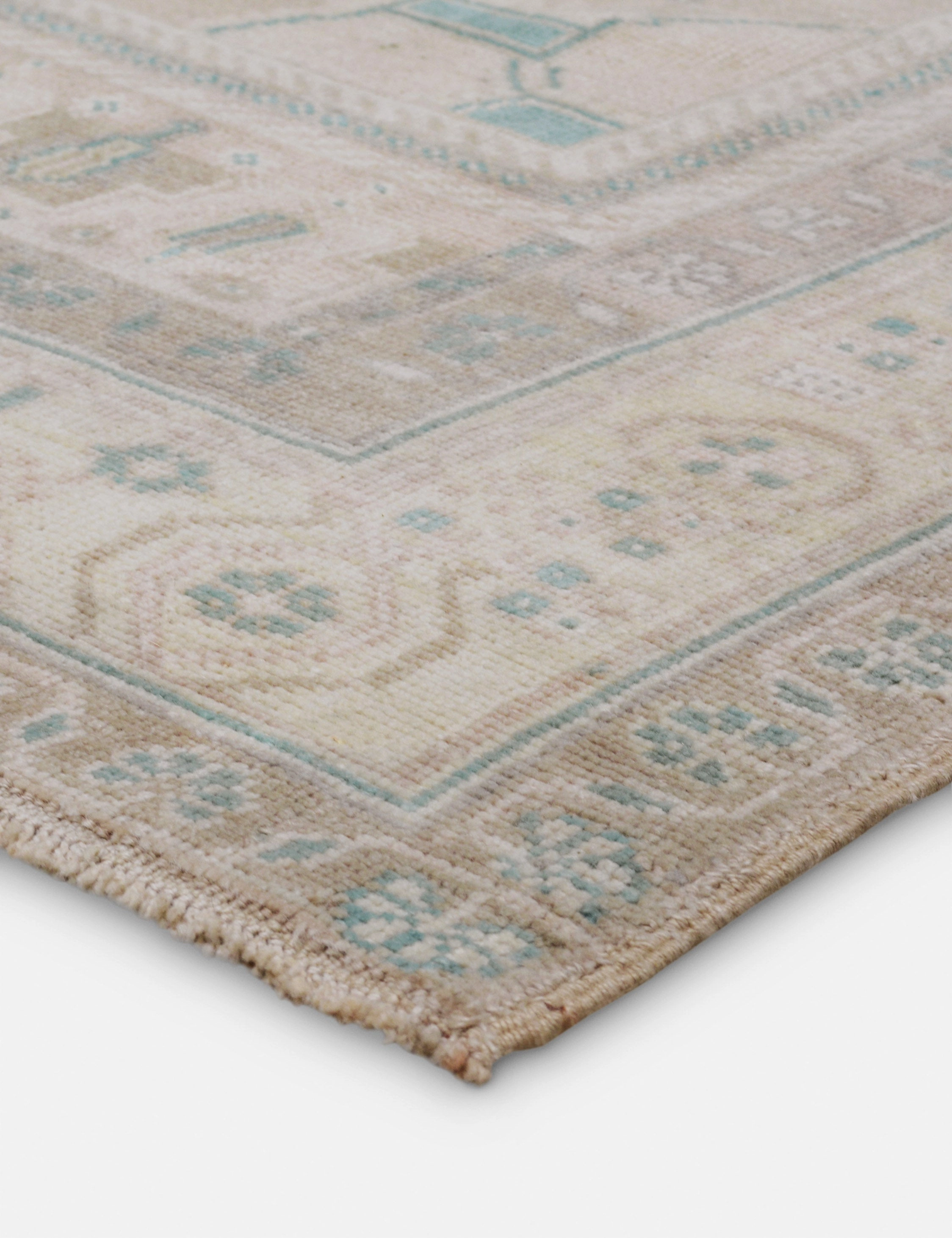 Vintage Turkish Hand-Knotted Wool Rug No. 416, 5'1" x 9'