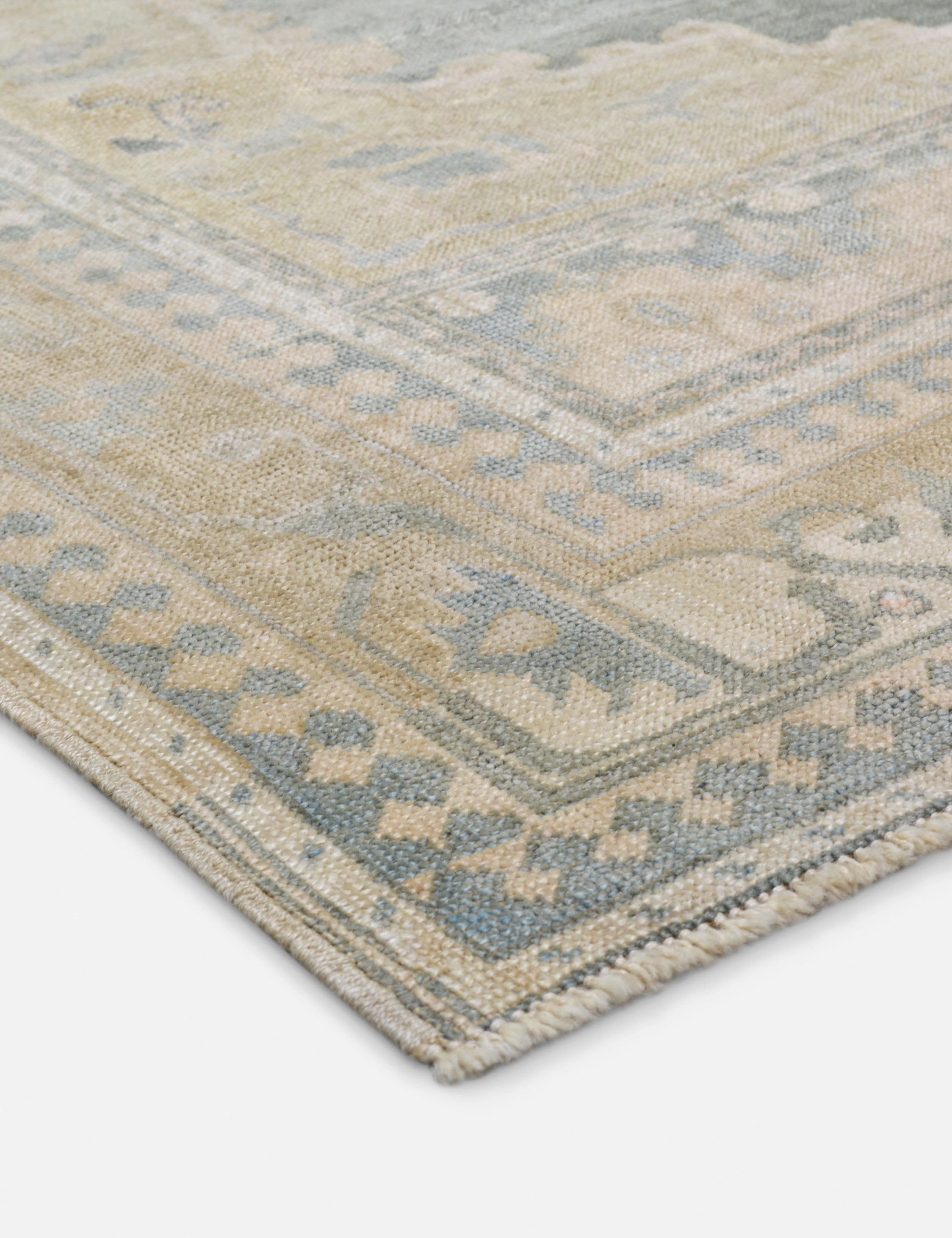 Vintage Turkish Hand-Knotted Wool Rug No. 417, 5'4" x 9'6"