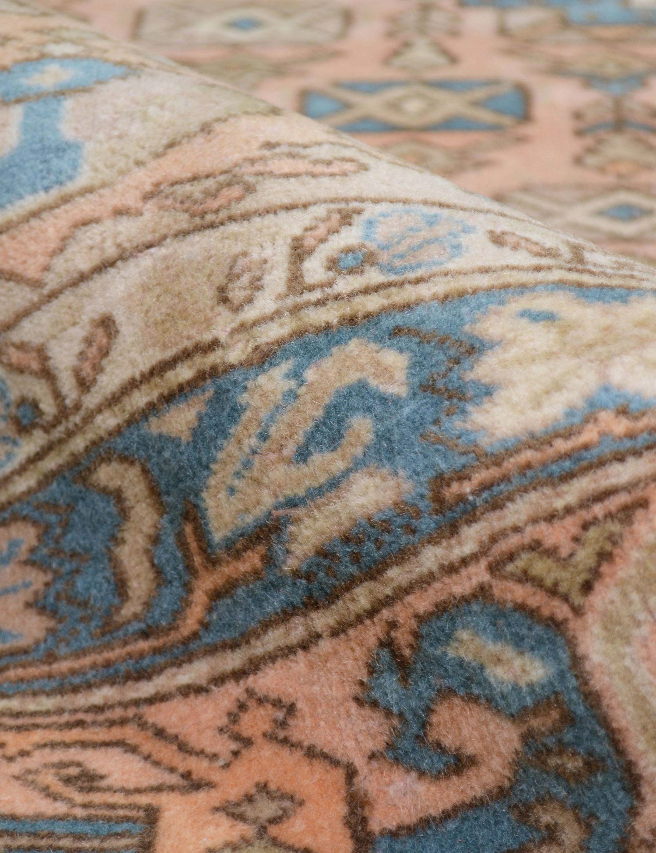 Vintage Turkish Hand-Knotted Wool Rug No. 419, 6'6" x 8'10"