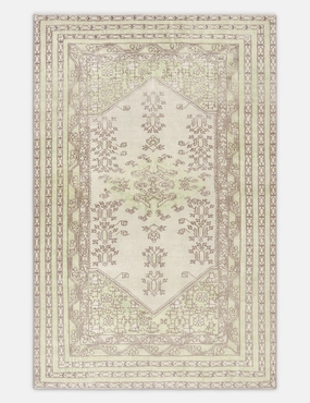 Vintage Turkish Hand-Knotted Wool Rug No. 421, 4'8" x 7' trendy fashion rug