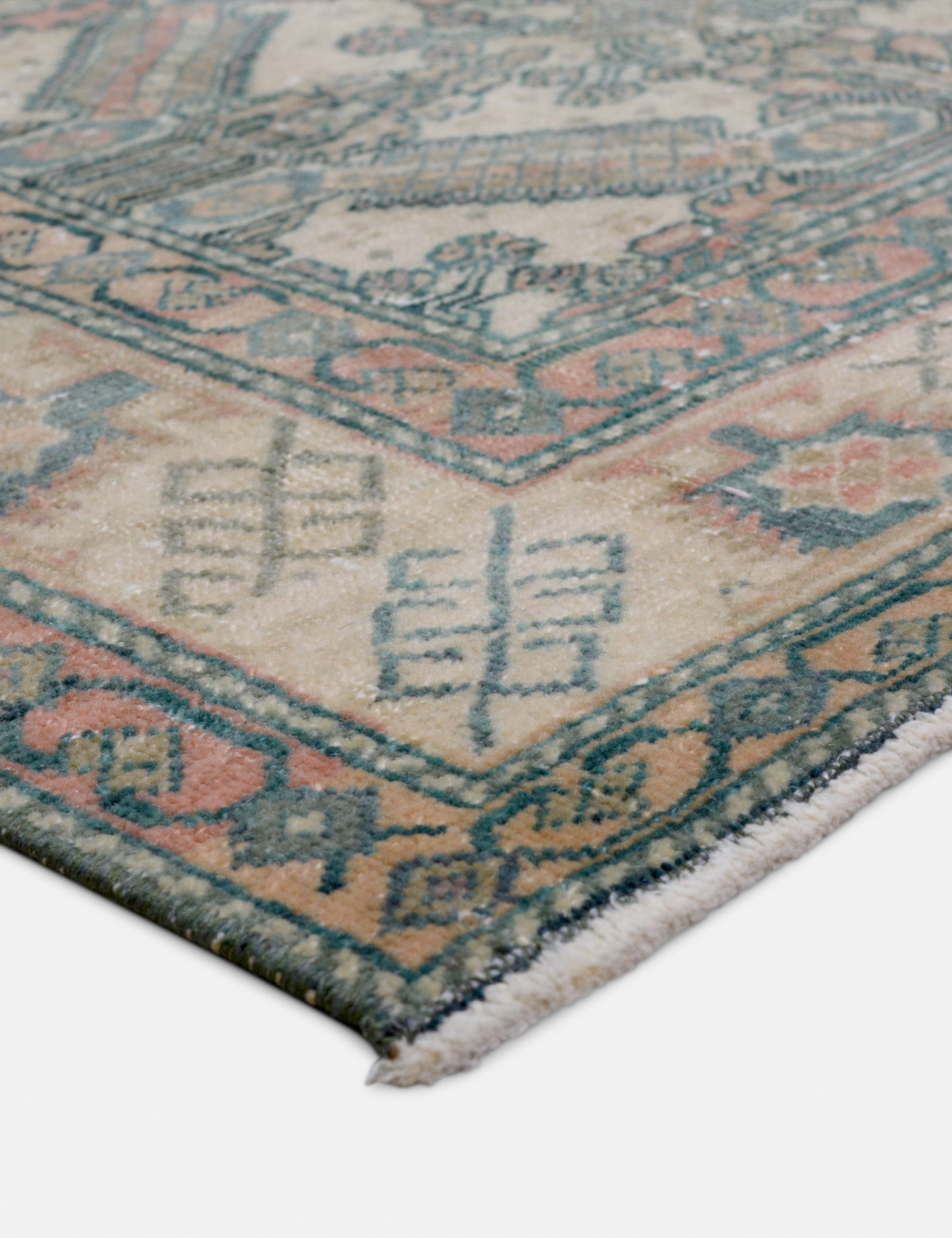 Vintage Turkish Hand-Knotted Wool Rug No. 422, 4'4" x 6'6"
