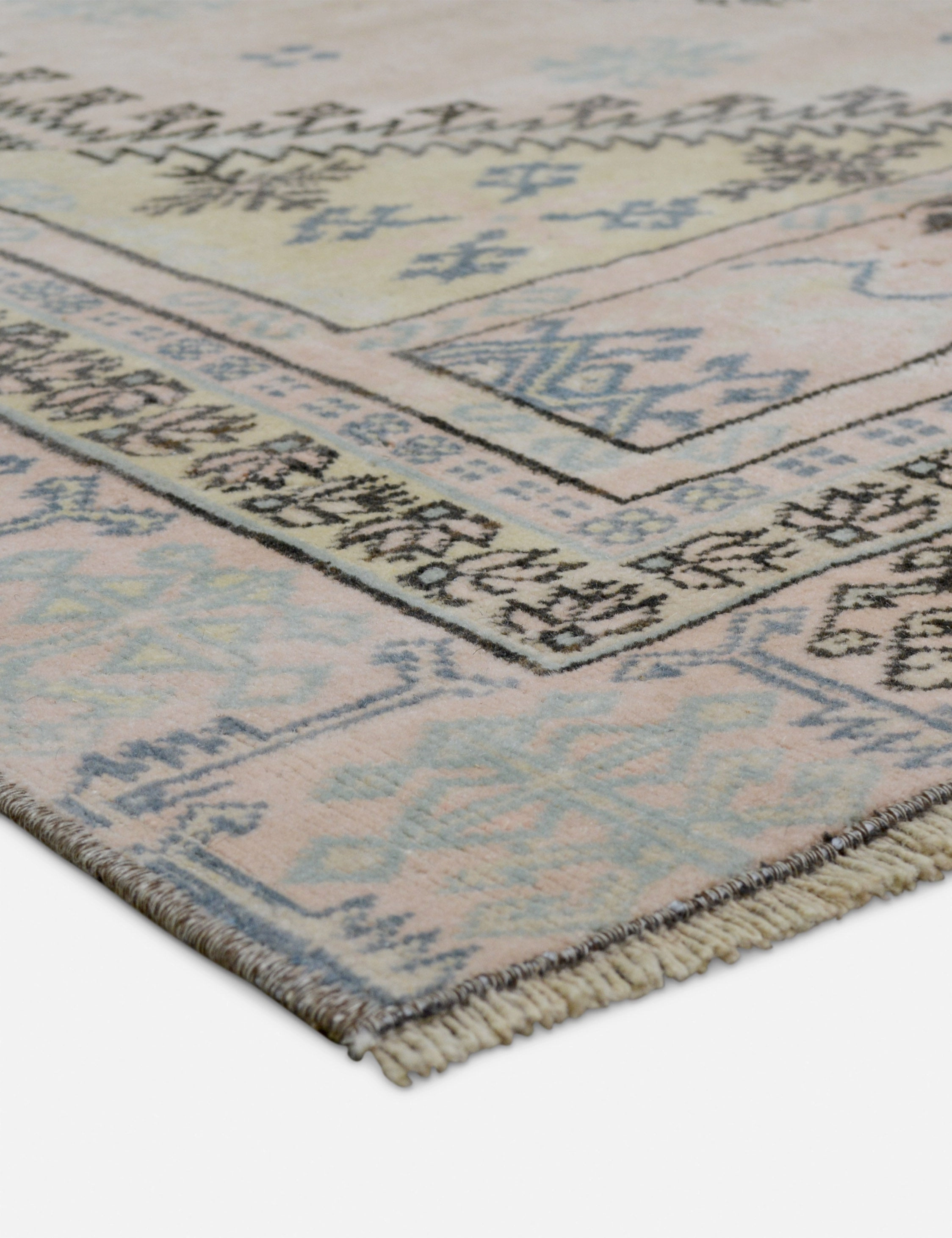 Vintage Turkish Hand-Knotted Wool Rug No. 423, 4'5" x 7'8"