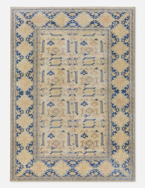 Vintage Turkish Hand-Knotted Wool Rug No. 425, 5' x 6'9" trendy fashion rug