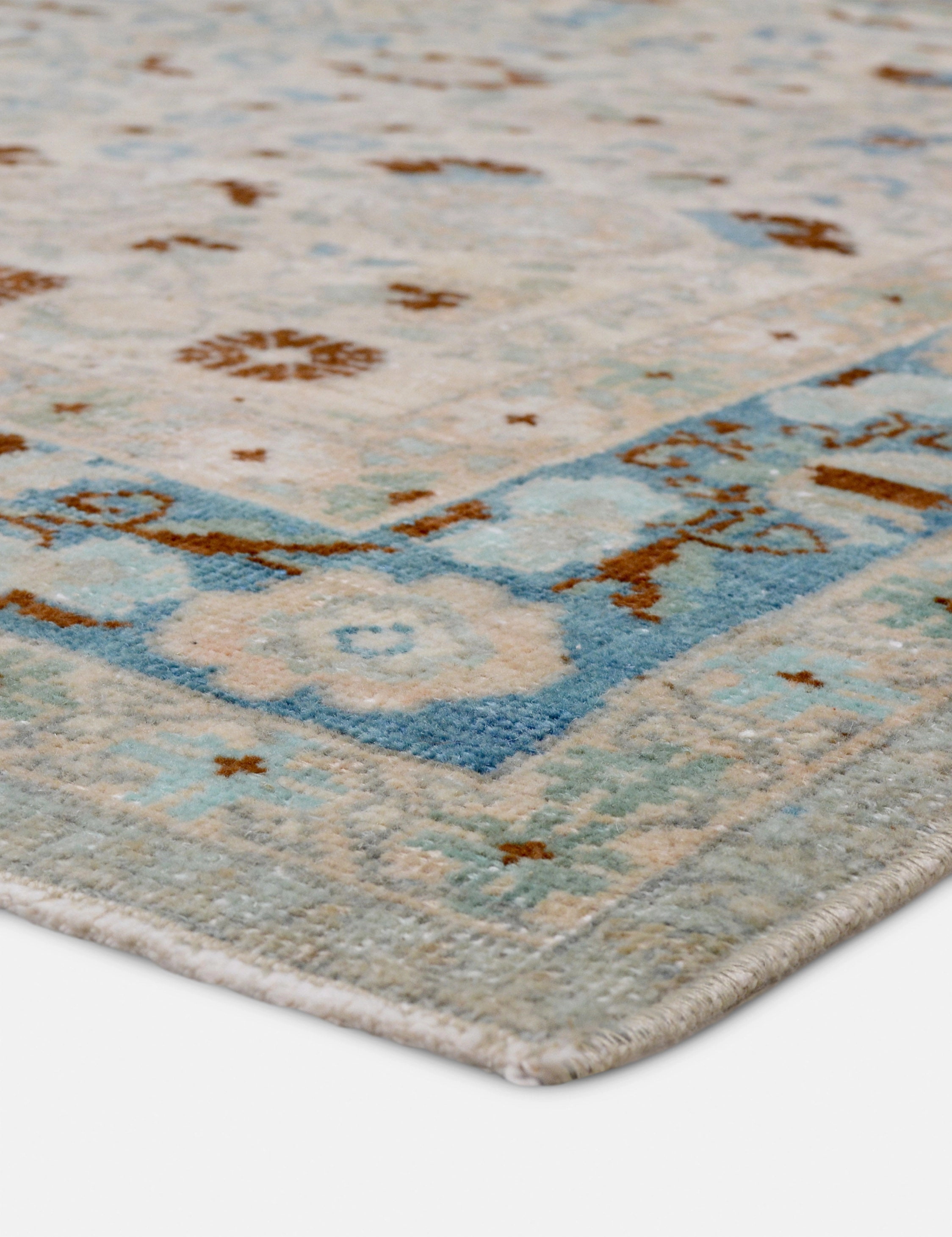 Vintage Turkish Hand-Knotted Wool Rug No. 427, 4'3" x 6'8"