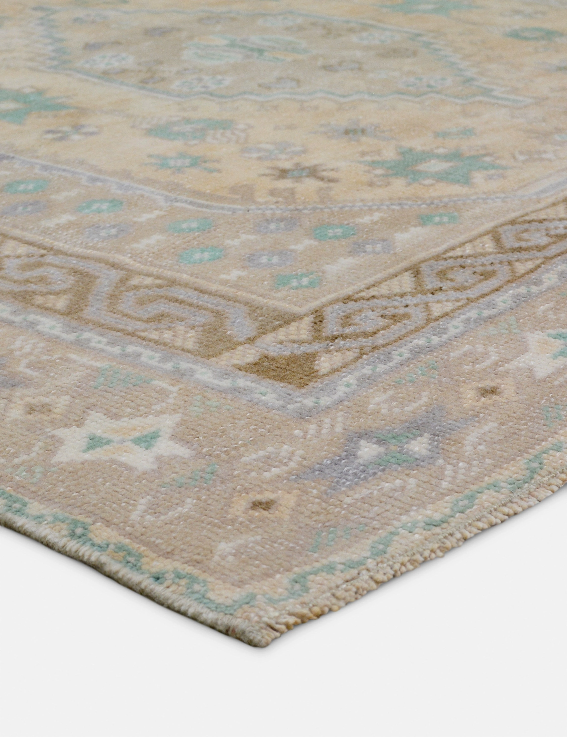 Vintage Turkish Hand-Knotted Wool Rug No. 428, 4'8" x 7'5"
