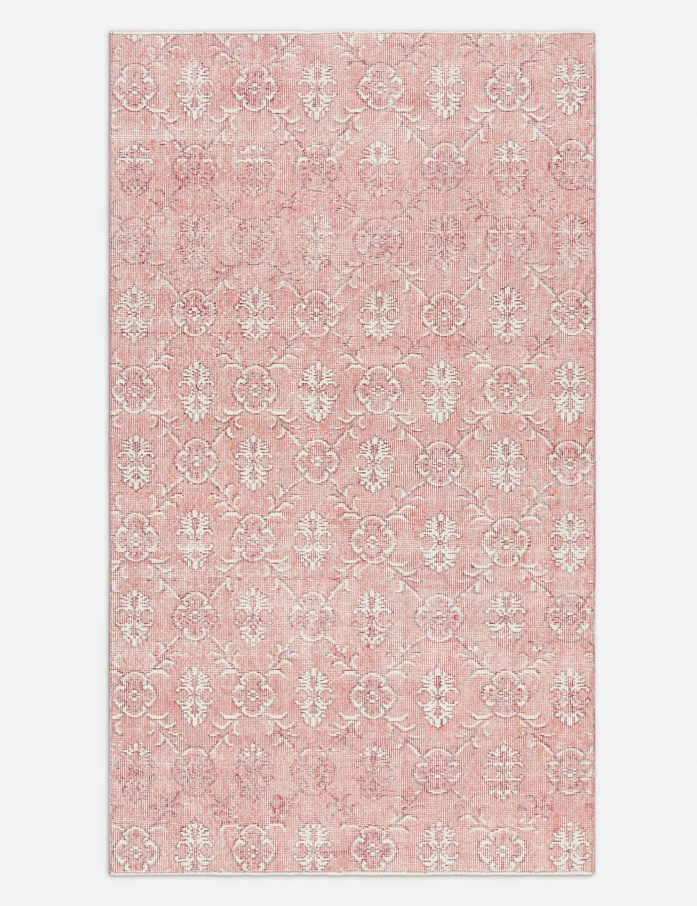 Vintage Turkish Hand-Knotted Wool Rug No. 431, 3'10" x 6'9" trendy fashion rug