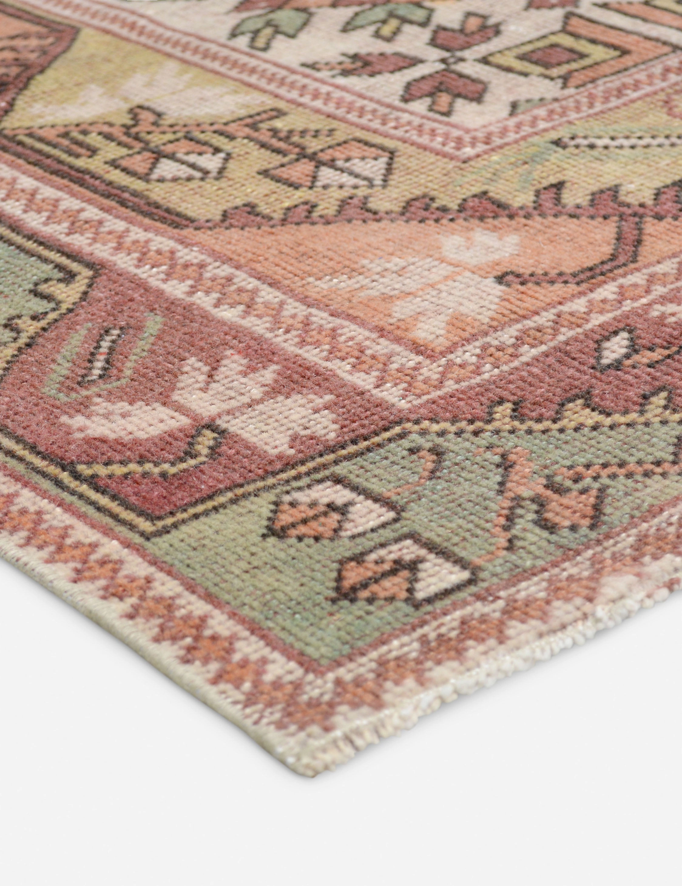 Vintage Turkish Hand-Knotted Wool Rug No. 437, 3'1" x 6'5"