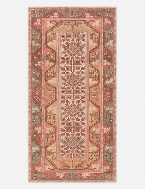 Vintage Turkish Hand-Knotted Wool Rug No. 437, 3'1" x 6'5" trendy fashion rug