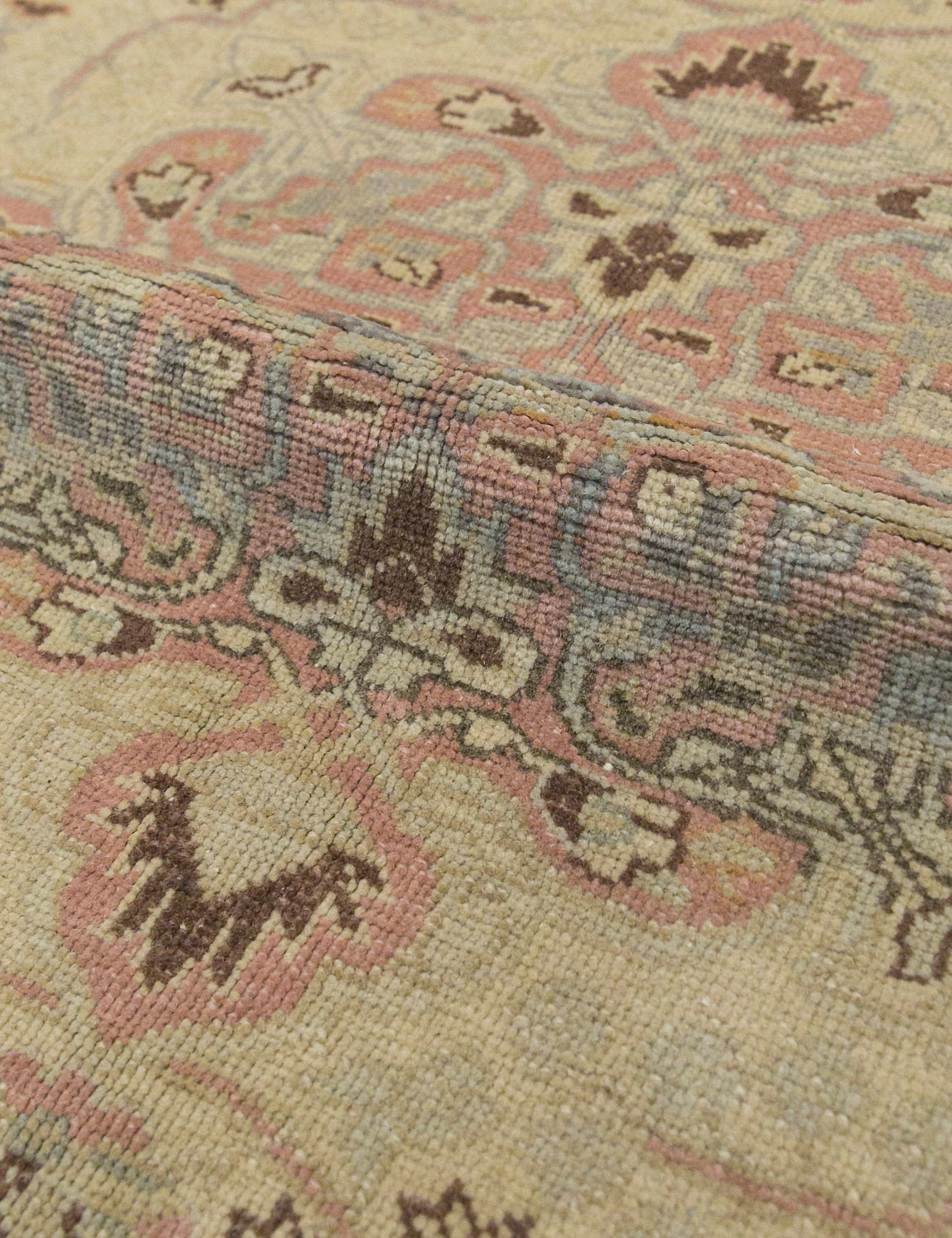 Vintage Turkish Hand-Knotted Wool Rug No. 440, 6'7" x 9'7"
