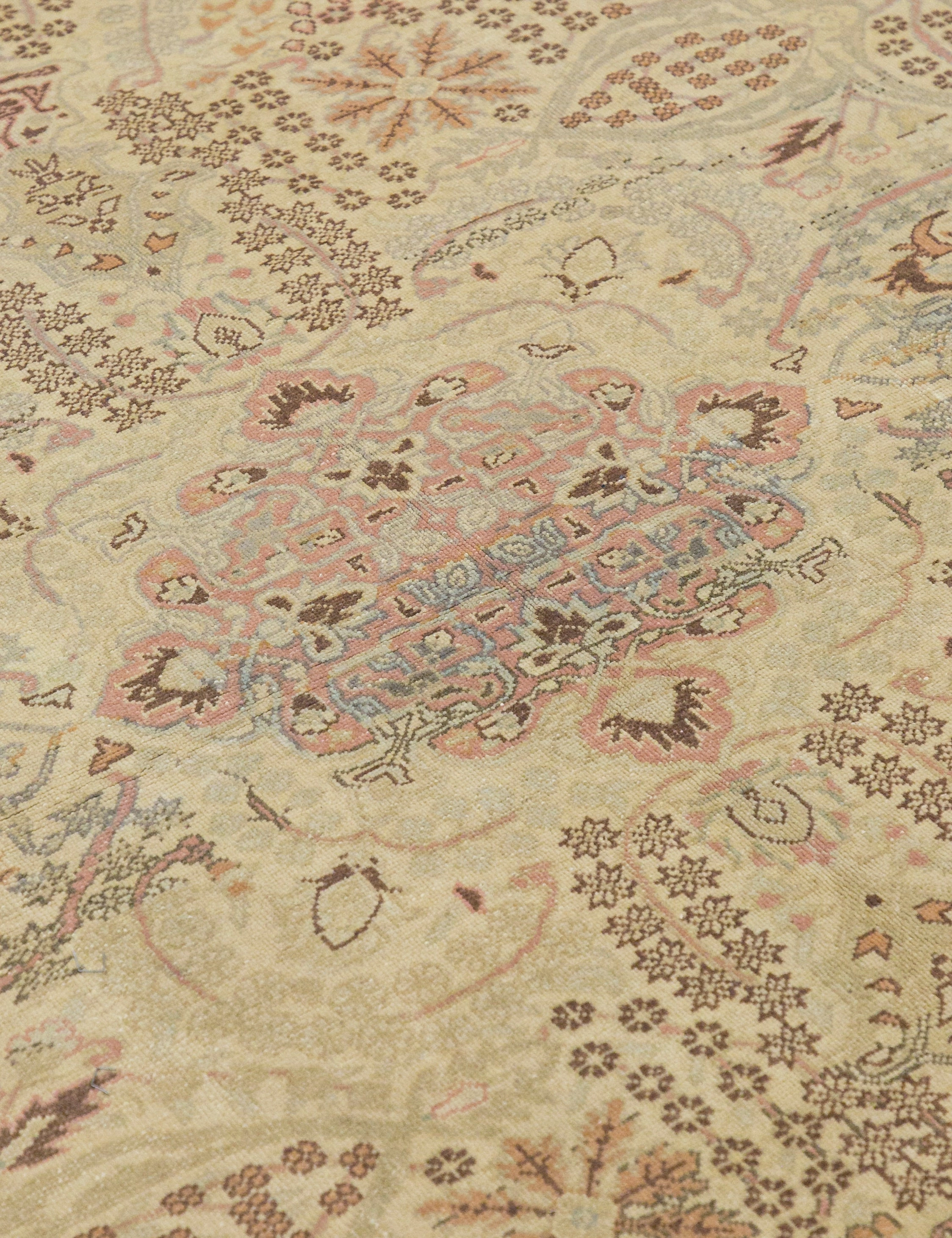 Vintage Turkish Hand-Knotted Wool Rug No. 440, 6'7" x 9'7"