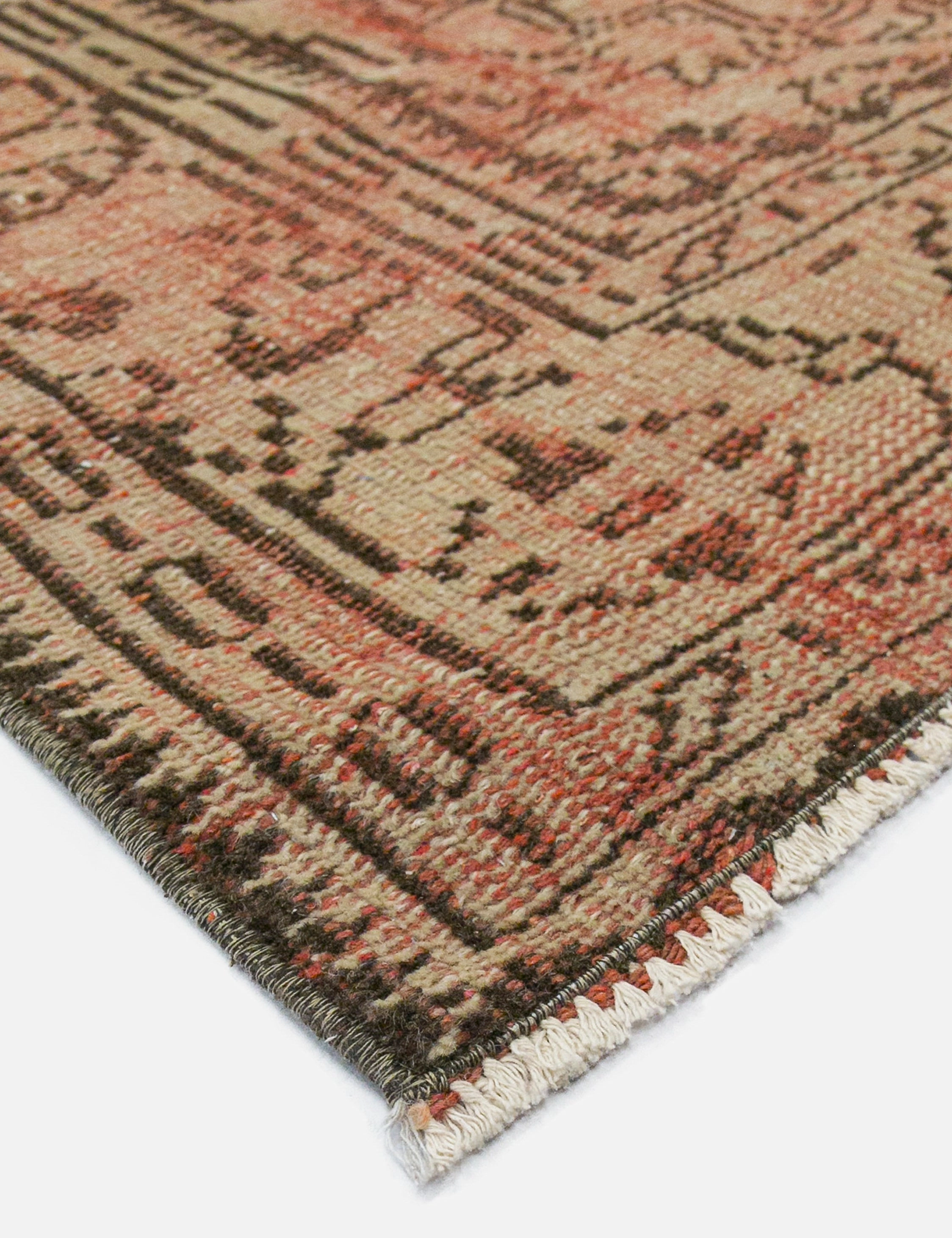 Vintage Turkish Hand-Knotted Wool Rug No. 442, 6' x 9'2"
