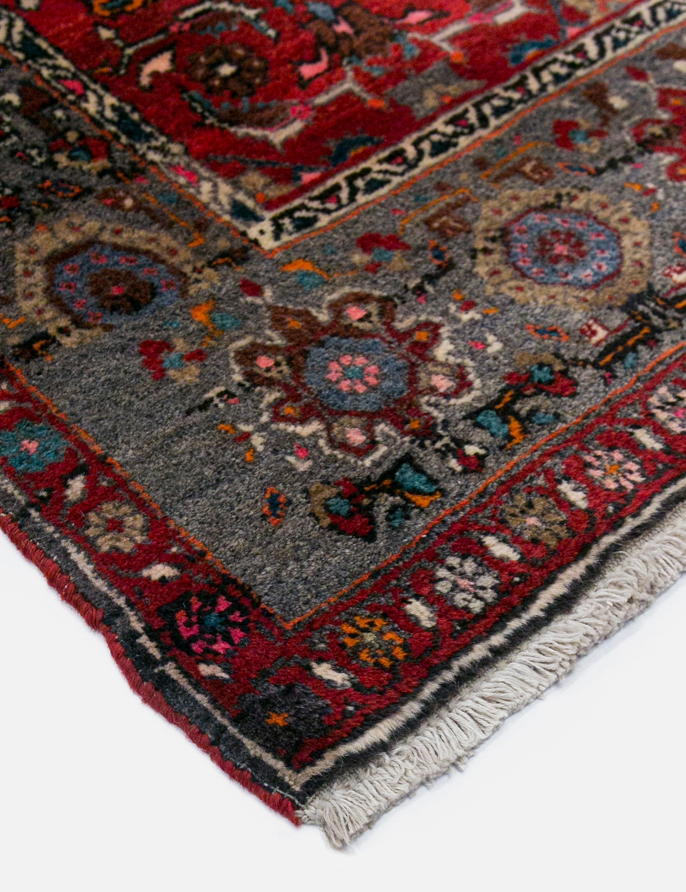 Vintage Turkish Hand-Knotted Wool Rug No. 446, 4'2" x 6'7"