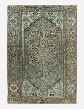 Vintage Turkish Hand-Knotted Wool Rug No. 447, 3'11" x 6'3" trendy fashion rug