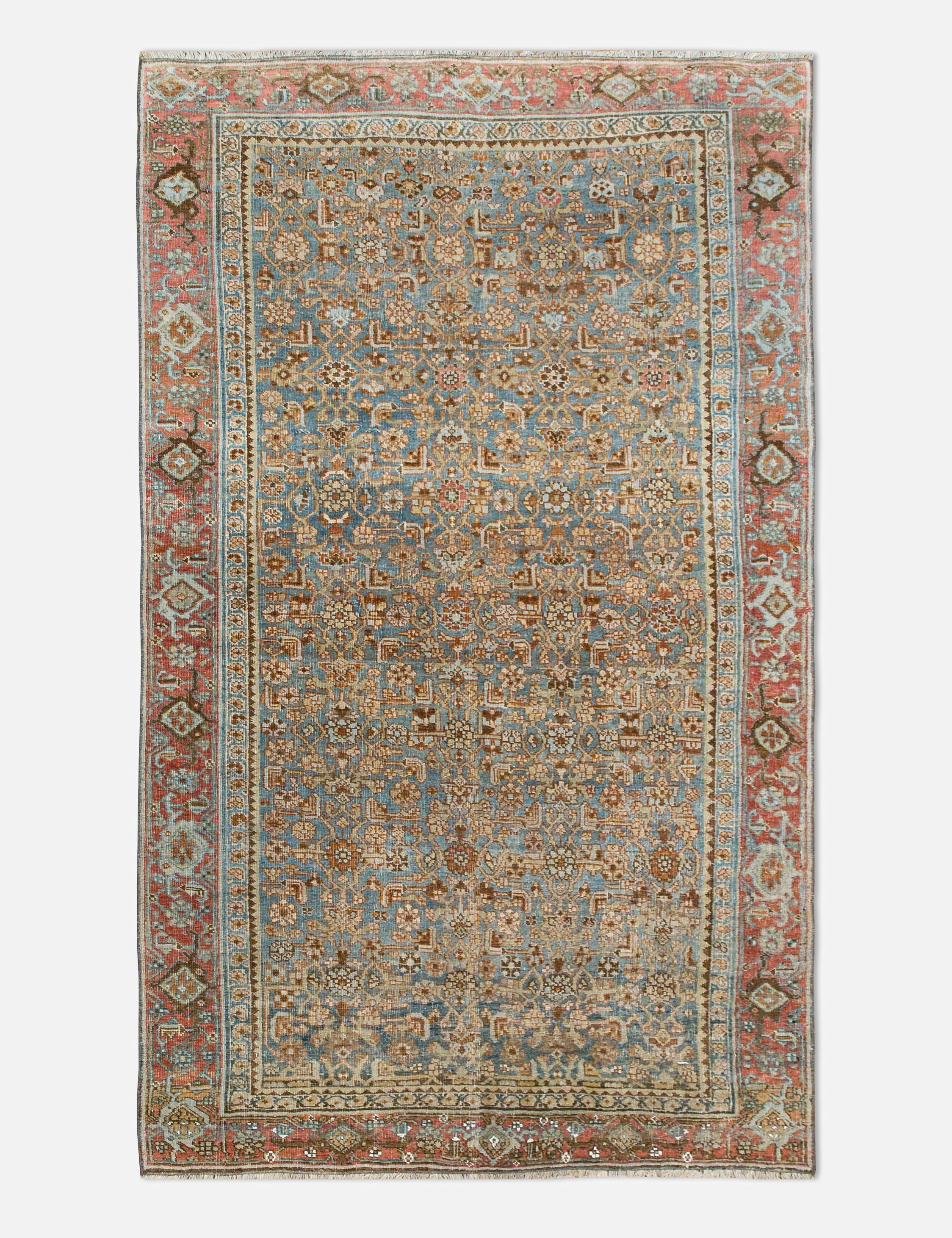 Vintage Turkish Hand-Knotted Wool Rug No. 448, 3'8" x 6'4" trendy fashion rug