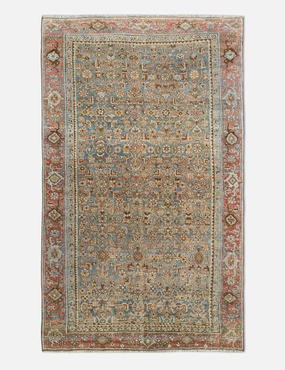 Vintage Turkish Hand-Knotted Wool Rug No. 448, 3'8" x 6'4" trendy fashion rug
