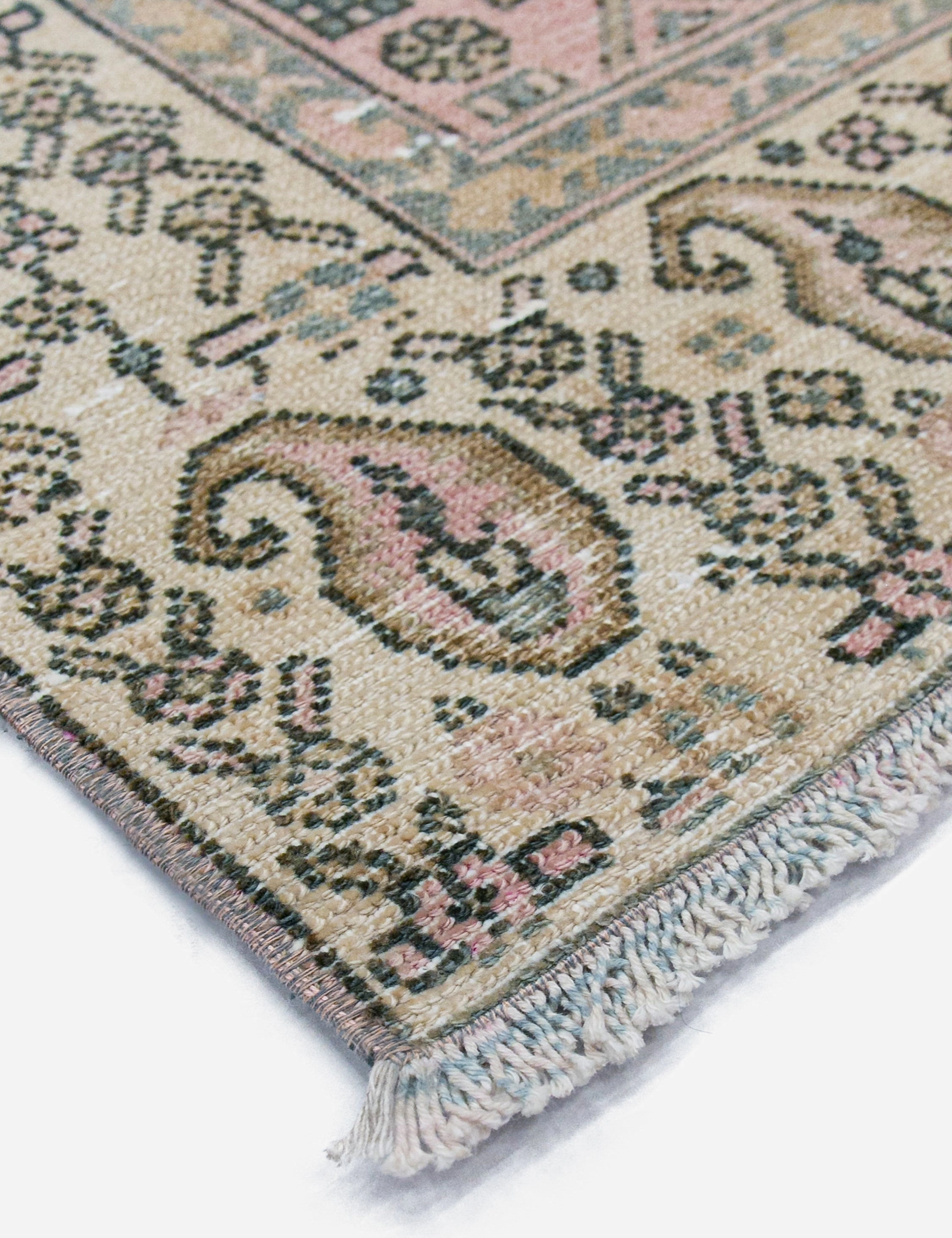 Vintage Turkish Hand-Knotted Wool Rug No. 449, 3'10" x 6'7"