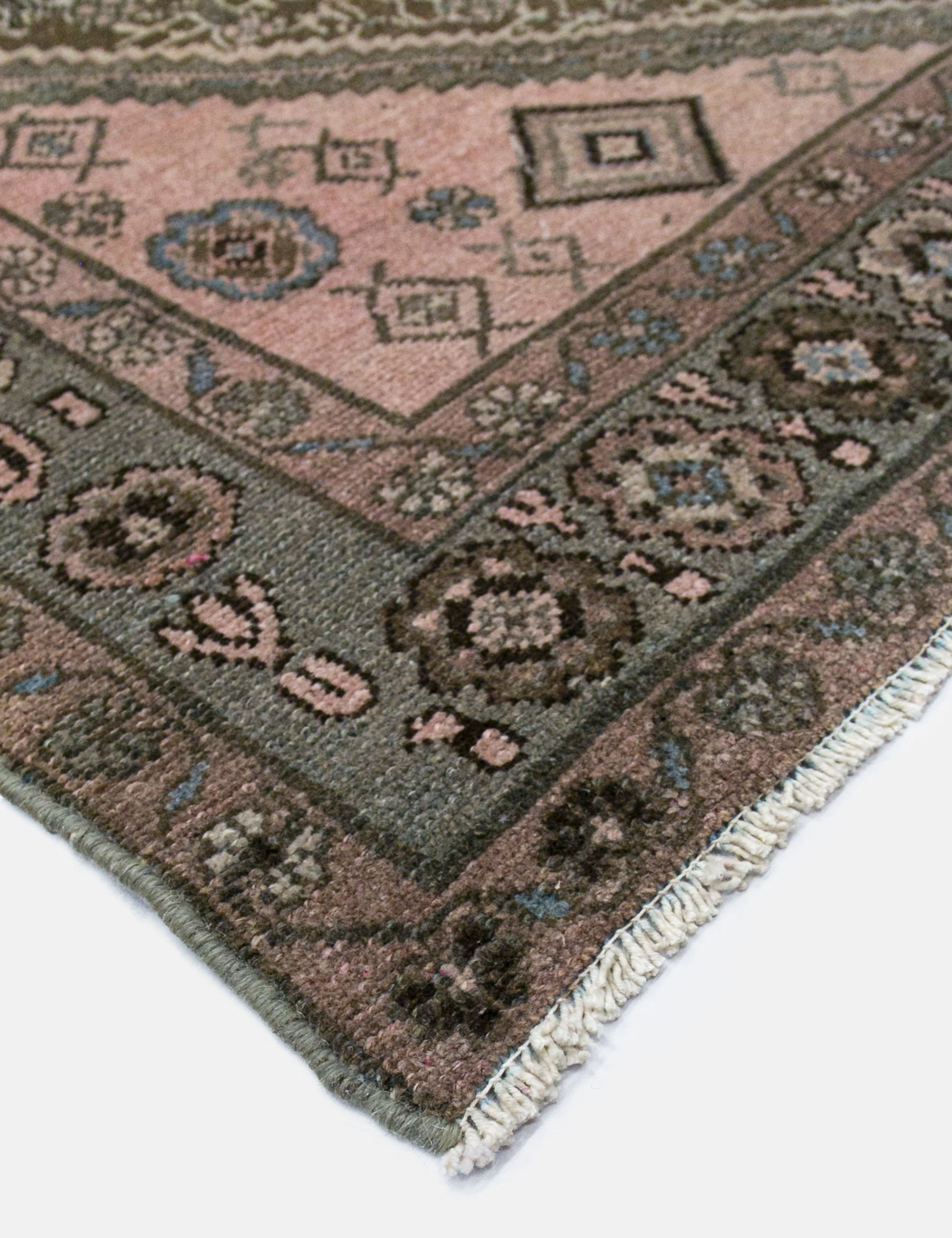 Vintage Turkish Hand-Knotted Wool Rug No. 450, 4'1" x 6'5"