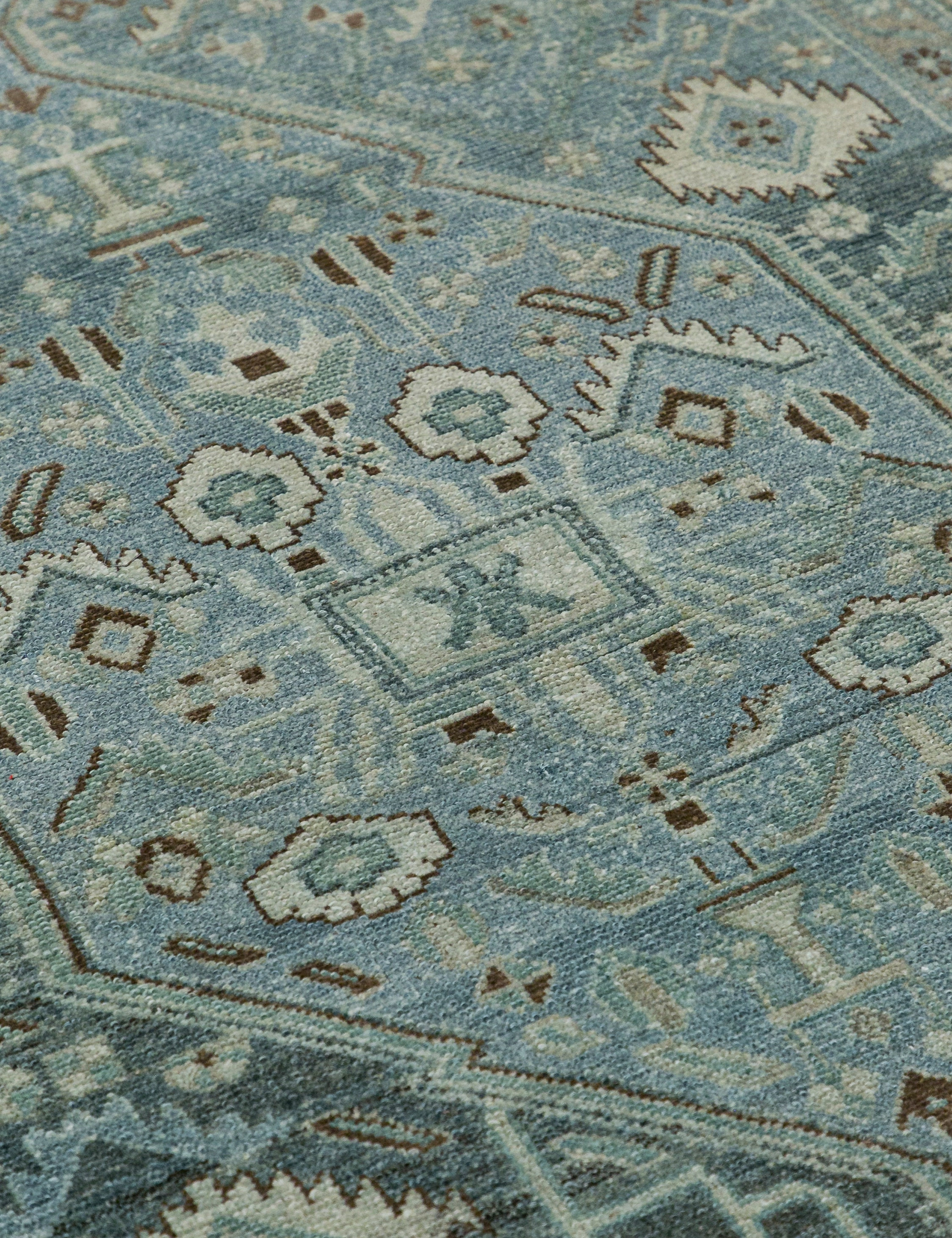 Vintage Turkish Hand-Knotted Wool Rug No. 451, 4'3" x 6'8"