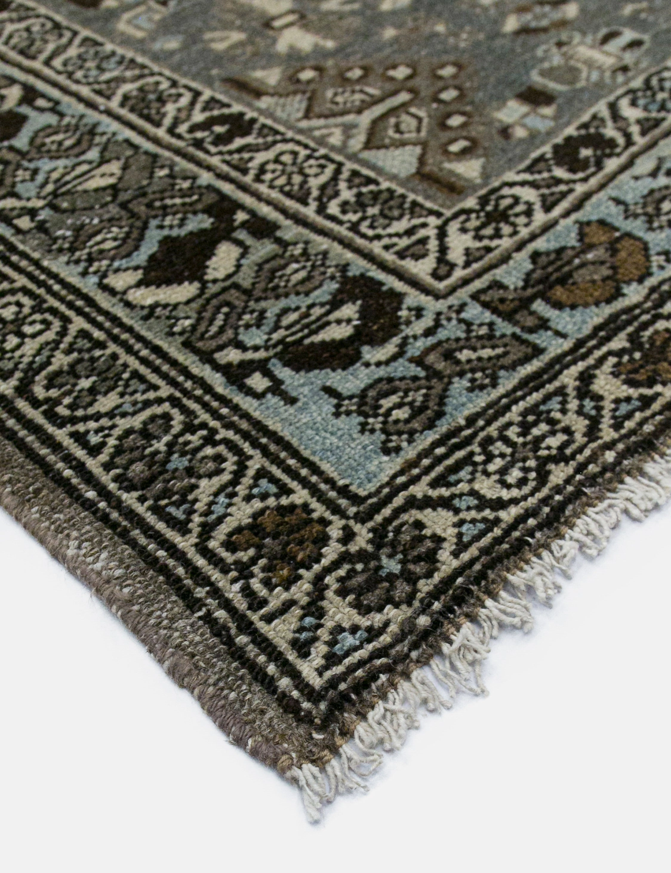 Vintage Turkish Hand-Knotted Wool Rug No. 453, 4'2" x 6'6"