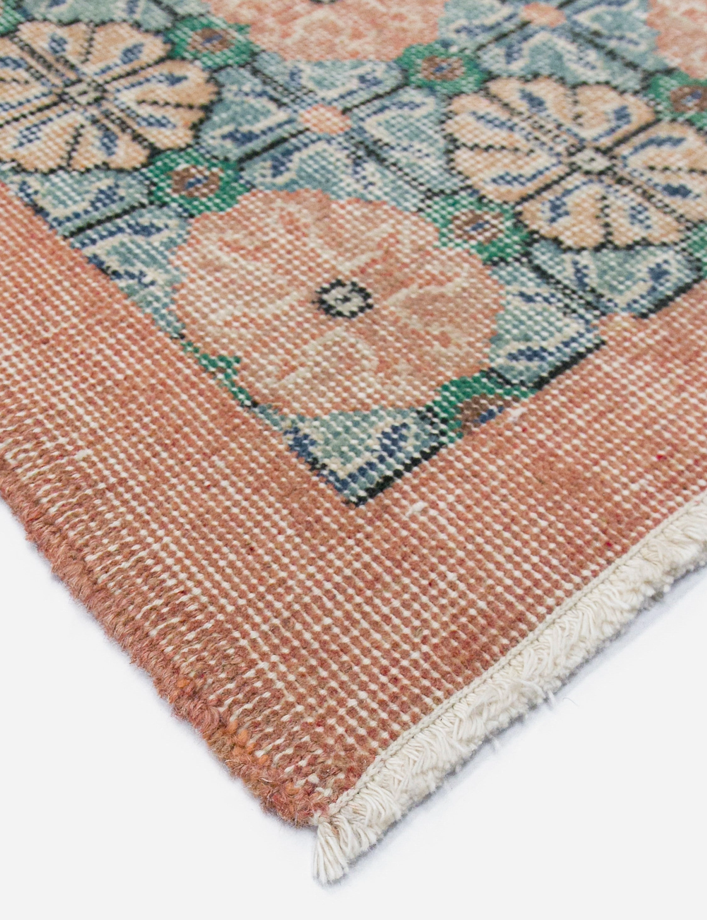 Vintage Turkish Hand-Knotted Wool Rug No. 454, 3'12" x 6'11"