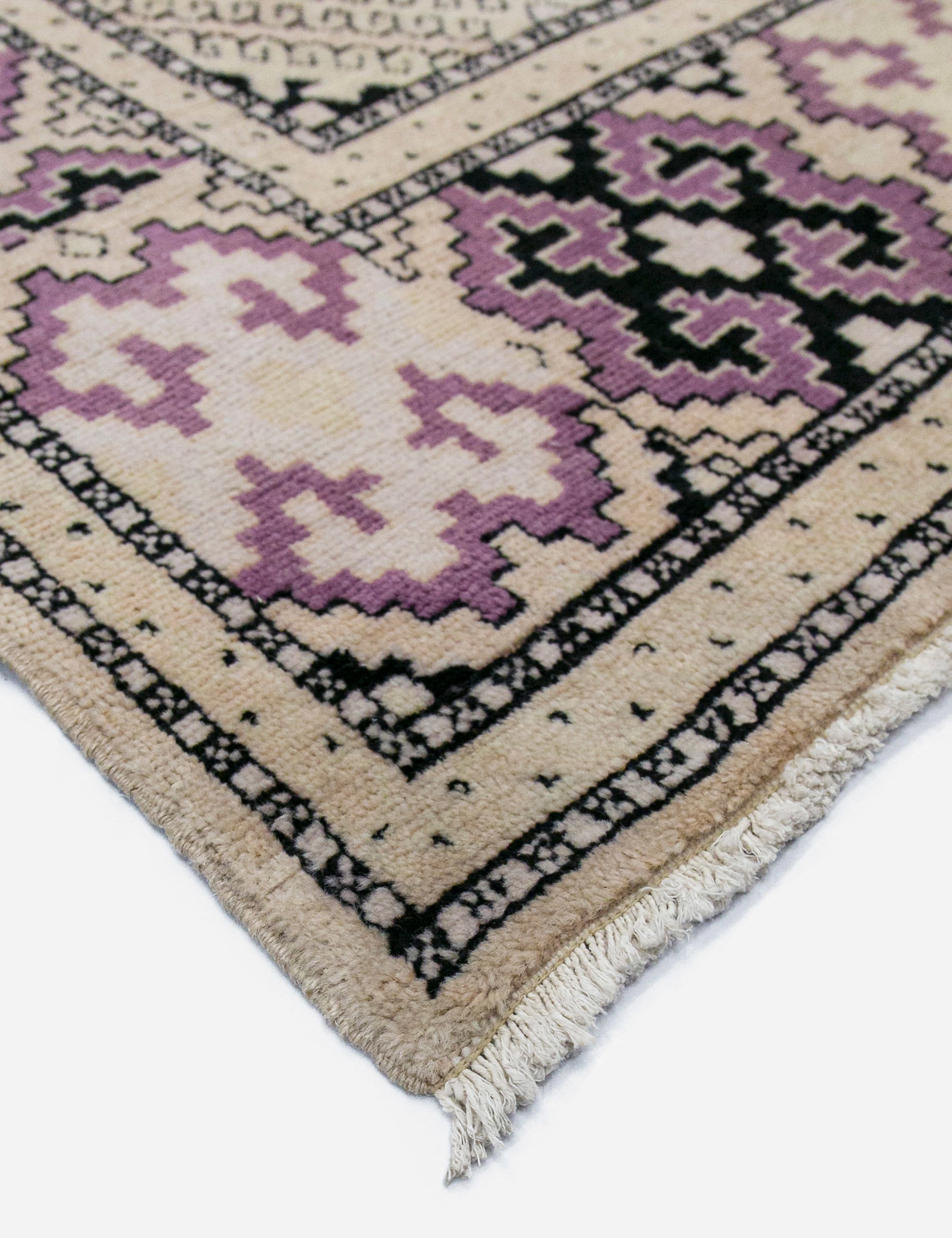 Vintage Turkish Hand-Knotted Wool Rug No. 456, 4'5" x 6'1"
