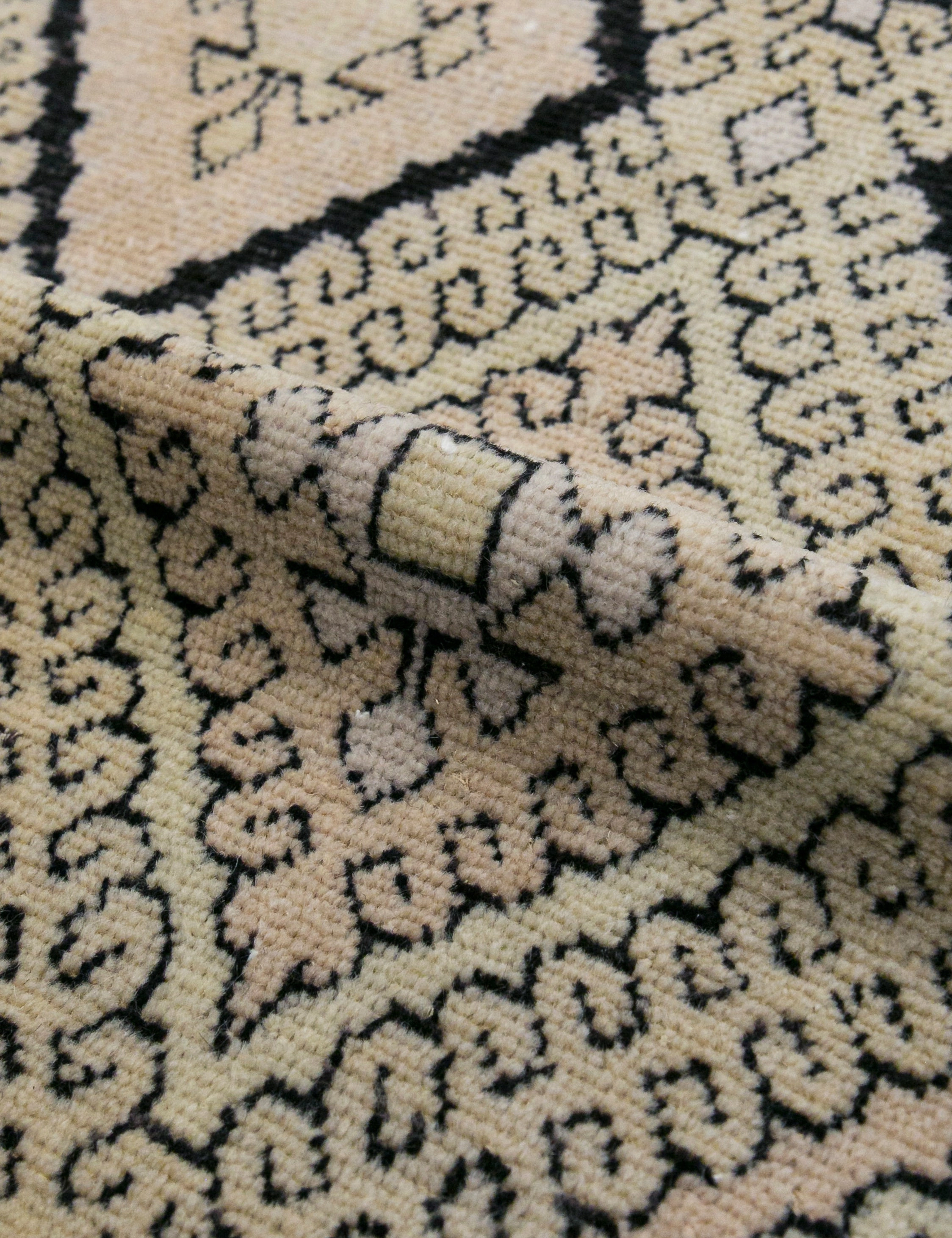Vintage Turkish Hand-Knotted Wool Rug No. 456, 4'5" x 6'1"