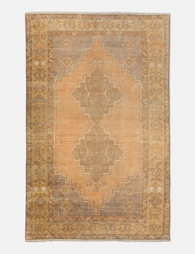 Vintage Turkish Hand-Knotted Wool Rug No. 457, 3'5" x 6'1" trendy fashion rug
