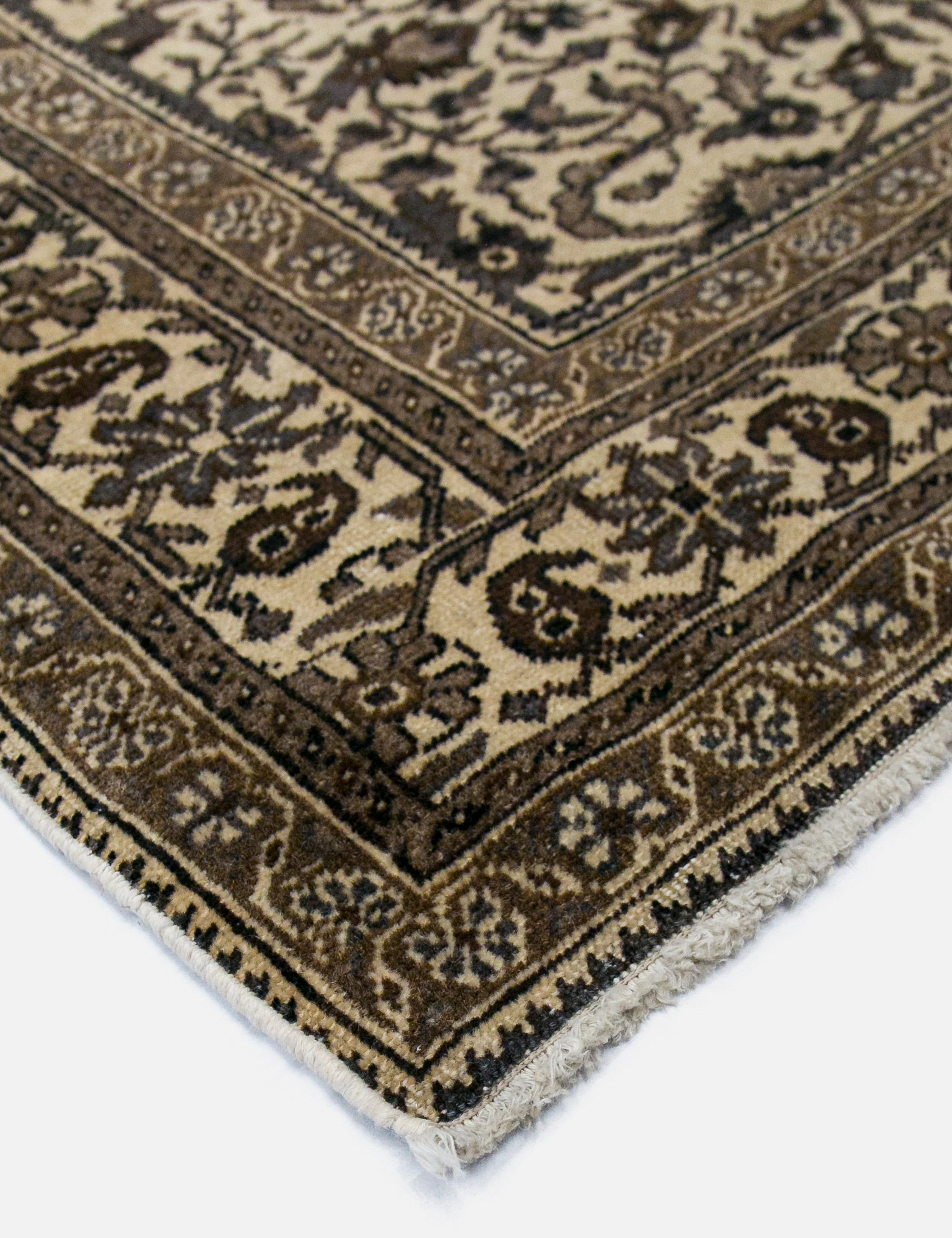 Vintage Turkish Hand-Knotted Wool Rug No. 458, 4'11" x 7'3"