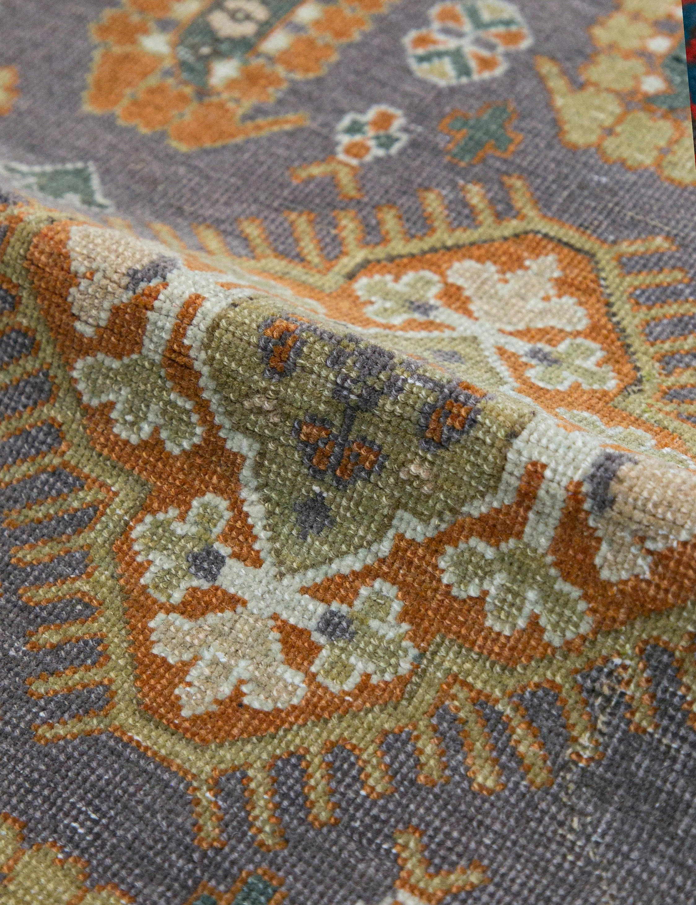 Vintage Turkish Hand-Knotted Wool Rug No. 461, 3'4" x 4'7"